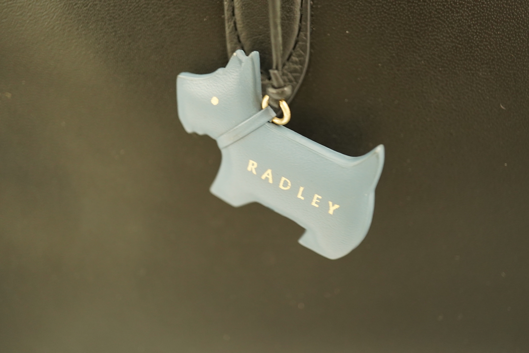 A Radley black leather shoulder bag